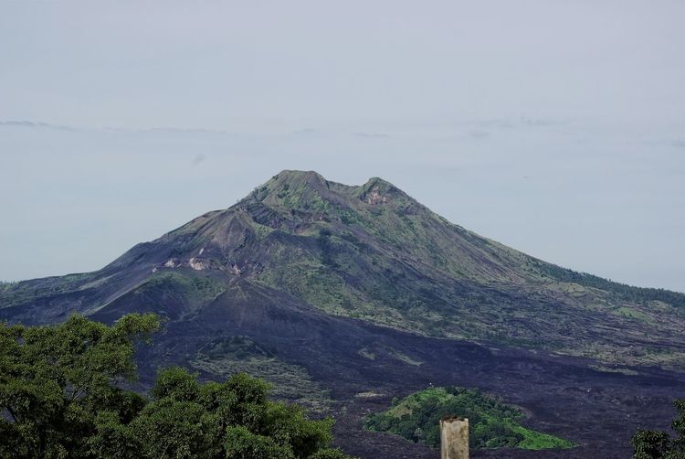 Scenic view of mountain against sky