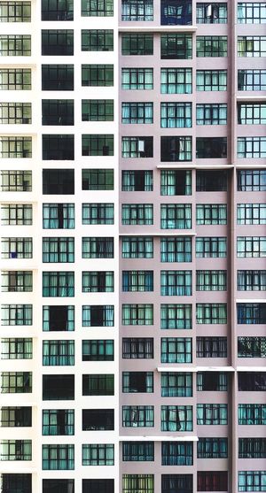 Full frame shot of residential apartment building