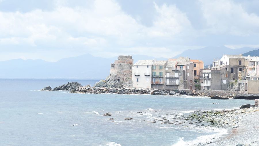 Sea and landscape in corsican islande