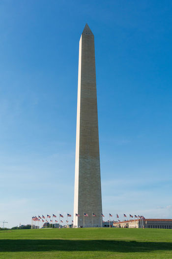 Low angle view of monument against sky