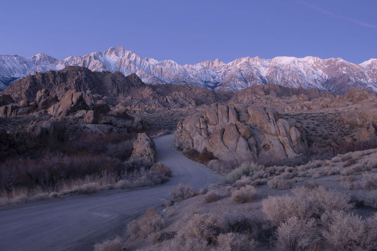 The alabama hills are a range of hills and rock formations near the eastern slope of the sierras 