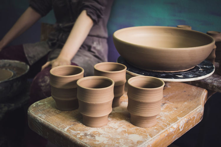Person working in bowl