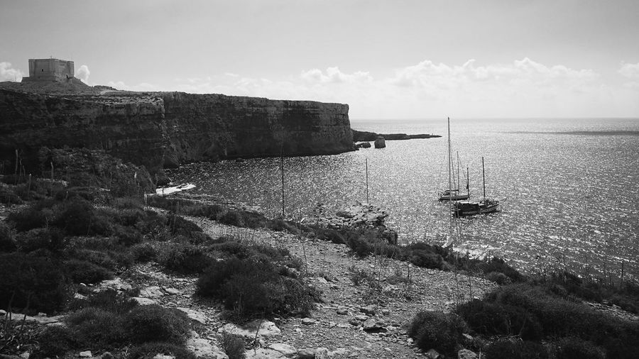 Scenic view of sea against sky