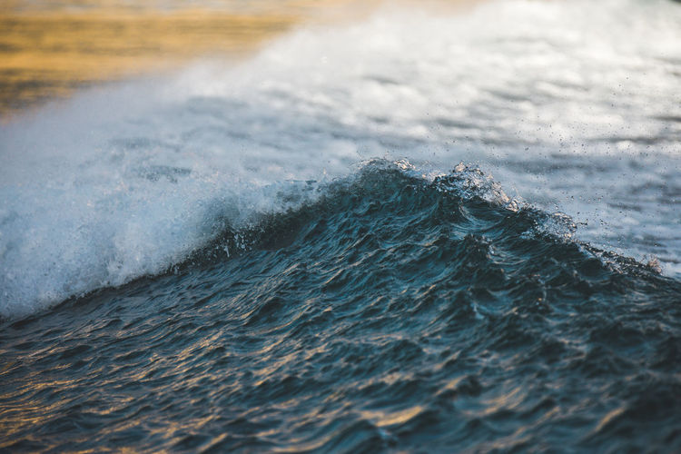 Close-up of sea waves