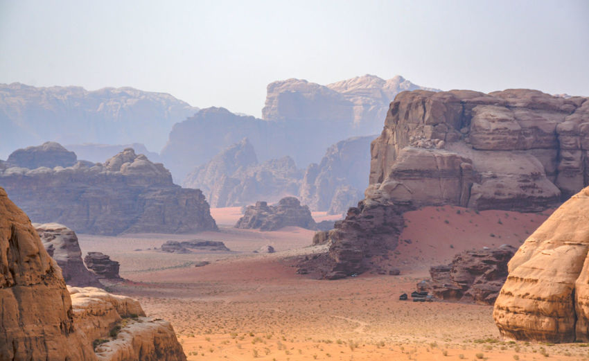 The wadi rum desert in jordan