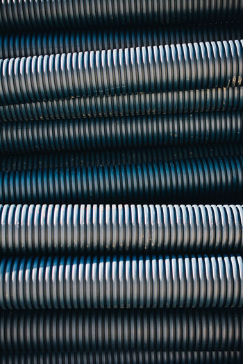 Full frame shot of metal pipes