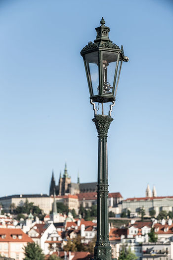 Low angle view of street light