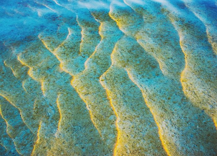 Full frame shot of ripples on water