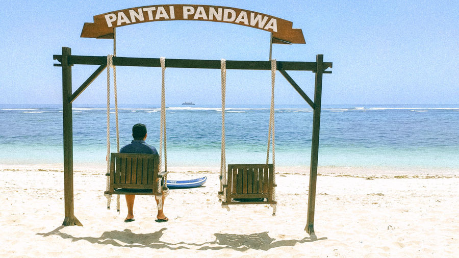 Playground on a beach in bali