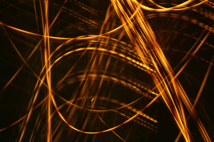 LIGHT TRAILS AT NIGHT