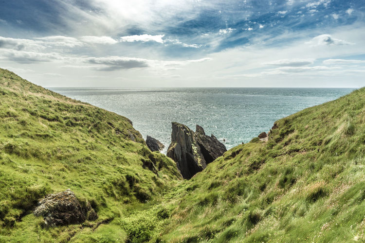 Scenic view of sea against sky