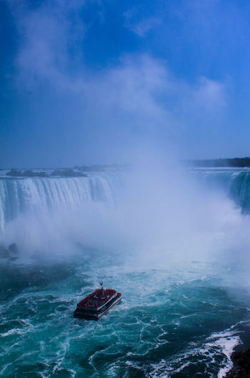 Scenic view of niagara falls