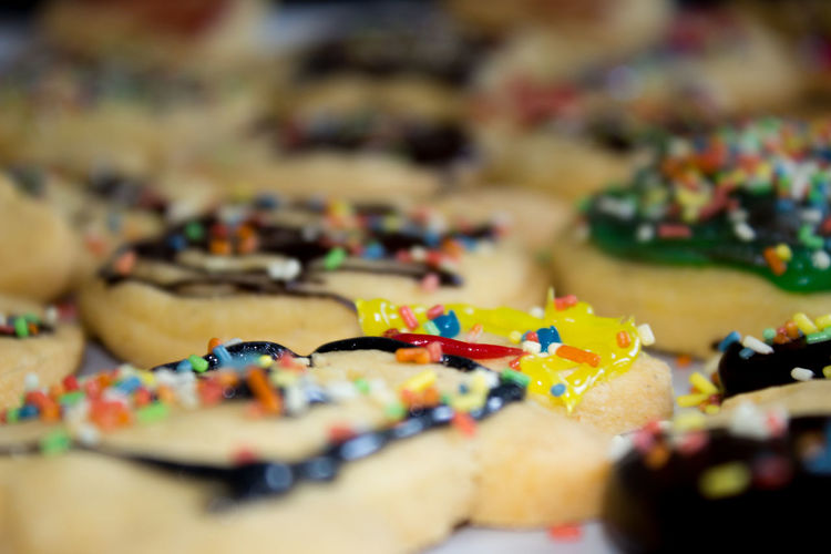 Detail shot of pastries