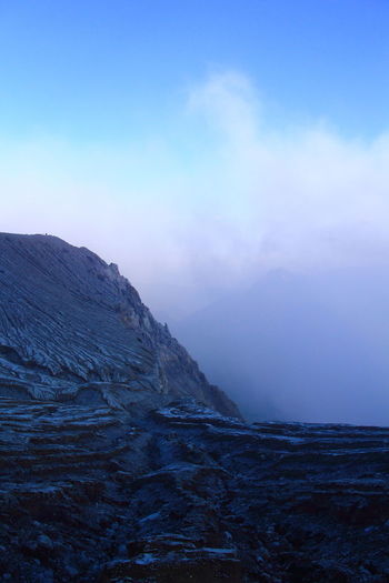 Scenic view of mountain against sky