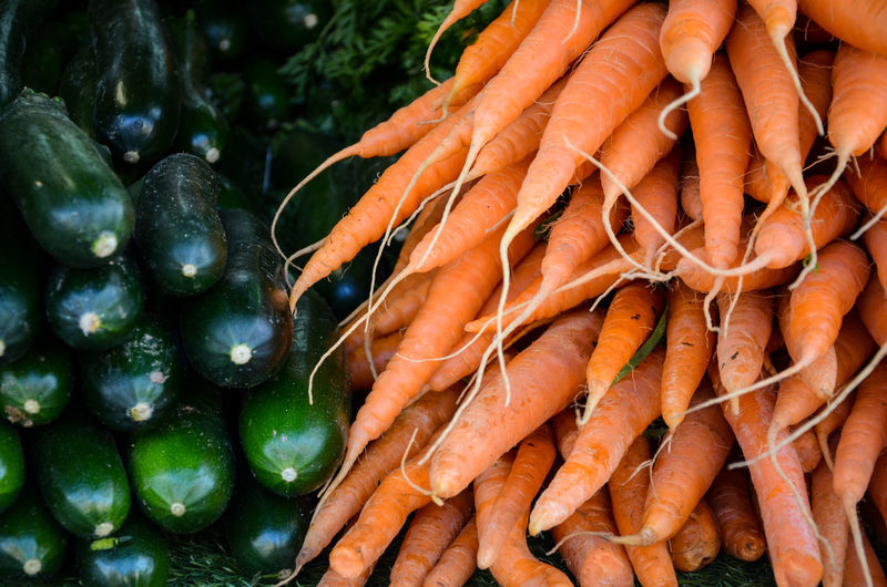 Close-up of vegetables for sale at market stall
