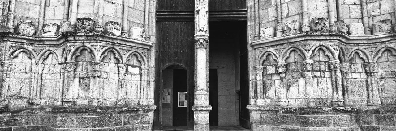 Exterior of old historic building