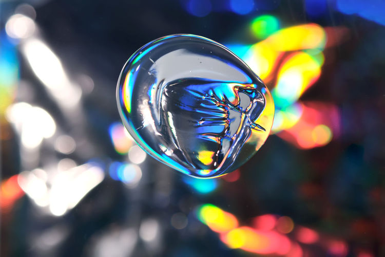 Close-up of crystal ball