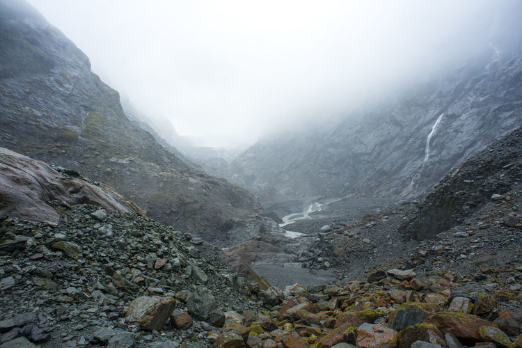 Franz joseph glacier in new zealand.
