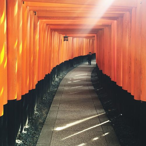Walkway at fushimi inari-taisha