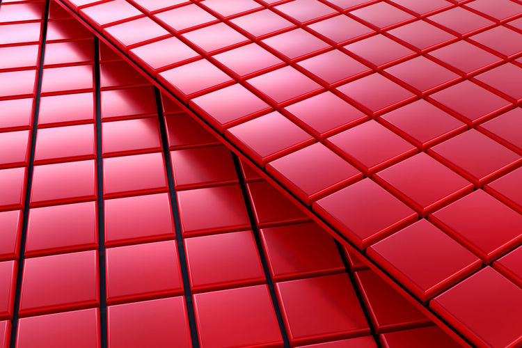 3d rendering of a background with a lot of red squares