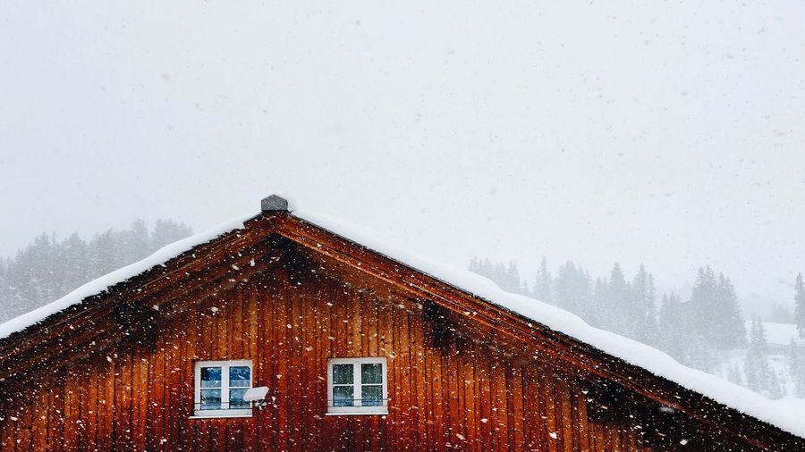 View of snow covered landscape