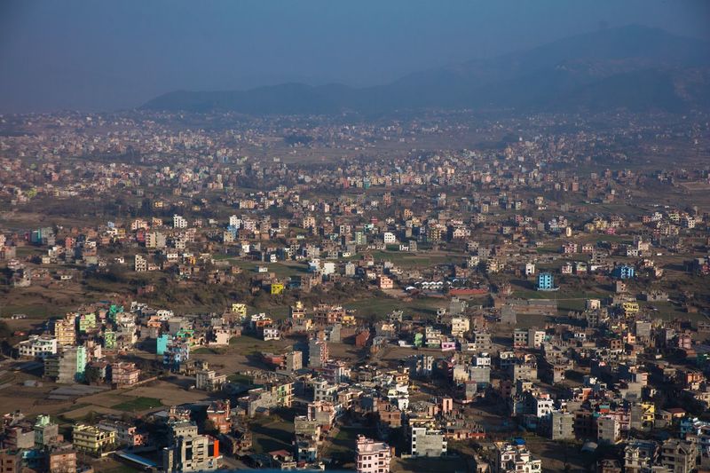 Aerial view of city 