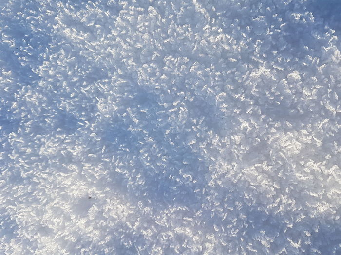Full frame shot of snowflakes