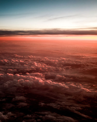 Scenic view of cloudscape during sunset