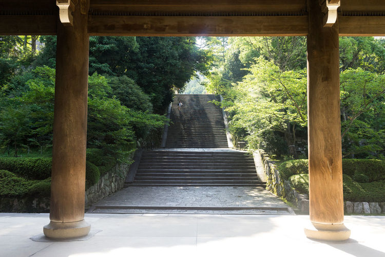 Steps in a temple