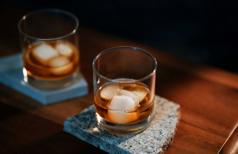 Close-up of drink on table