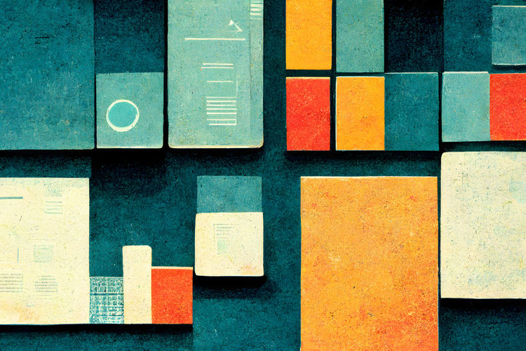 Directly above shot of adhesive notes on table