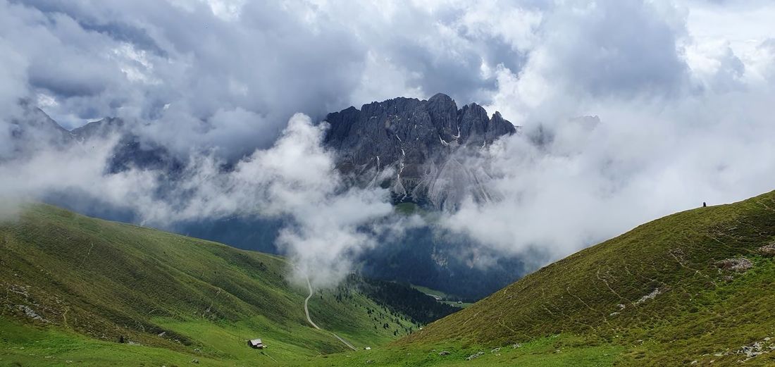 Geislerspitzen mountain ridge in south tyrol