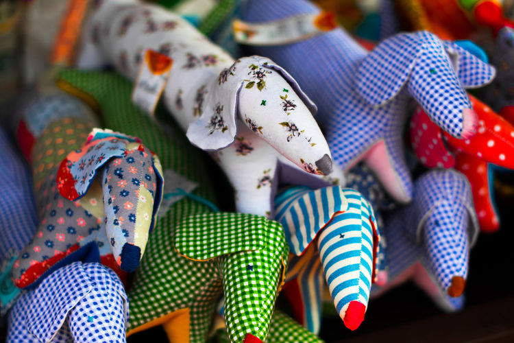 Close up of traditional toys
