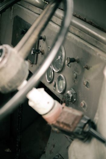 Close-up of machine part