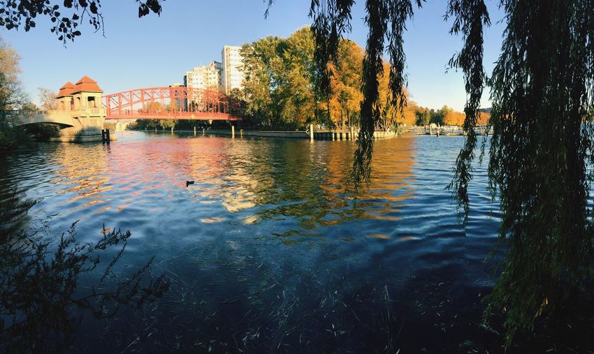 Scenic view of river against sky
