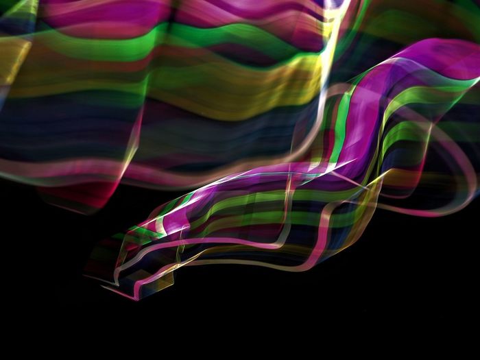 Digital composite image of multi colored lights