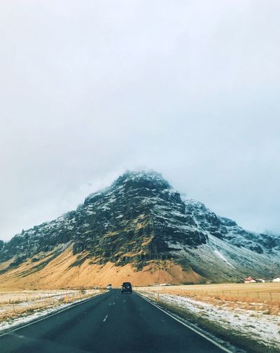 Iceland mountain road