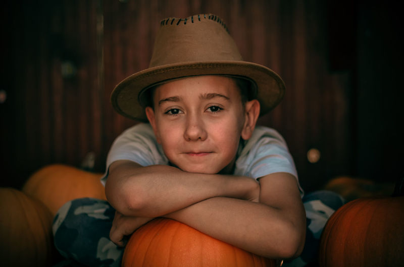 Portrait of cute boy