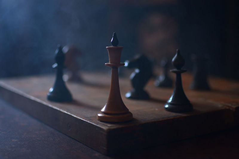 Close-up of chess