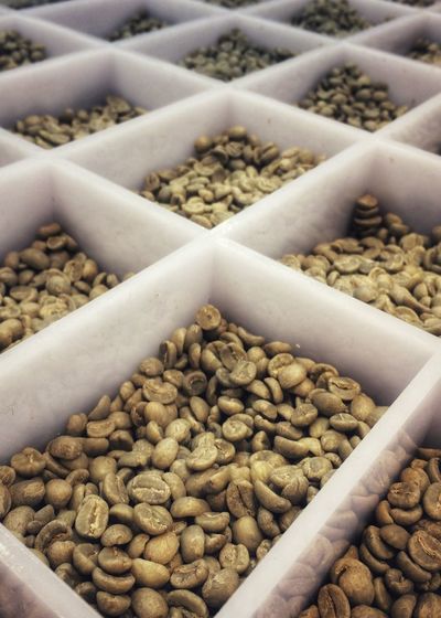 Full frame shot of coffee beans in market