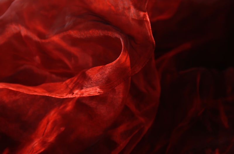 Full frame shot of red fabric