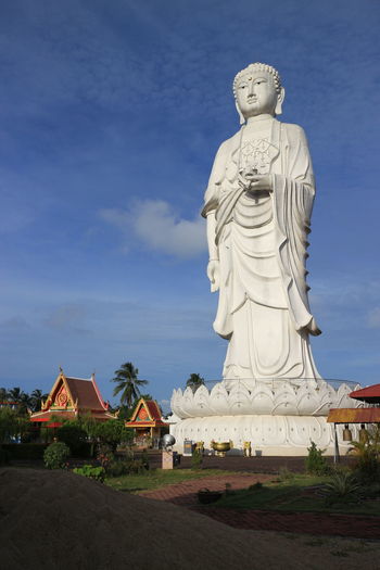 Standing buddha statue in malaysia