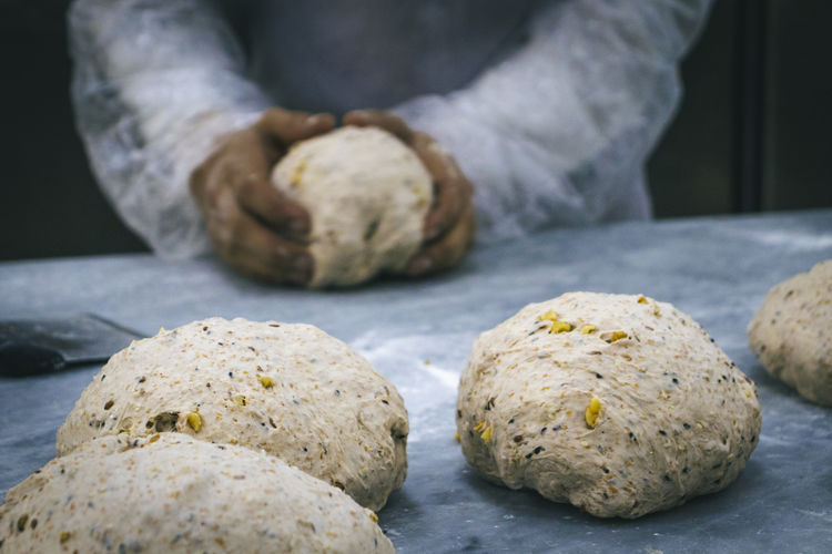 Bakery. dough. bread. close-up of dough