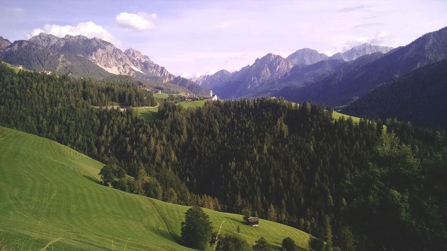 Countryside landscape against the sky