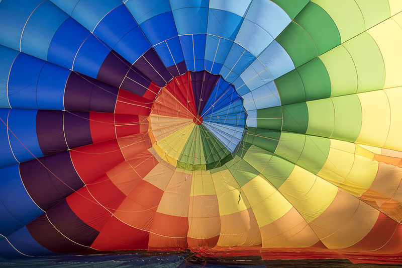 Full frame shot of hot air balloons