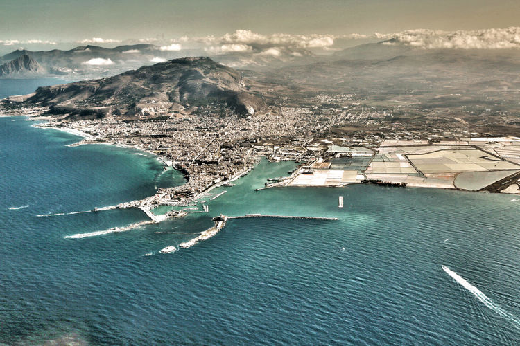 Aerial view of trapani