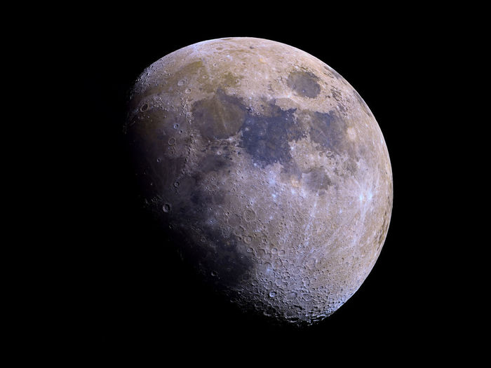 Close-up of moon against black background