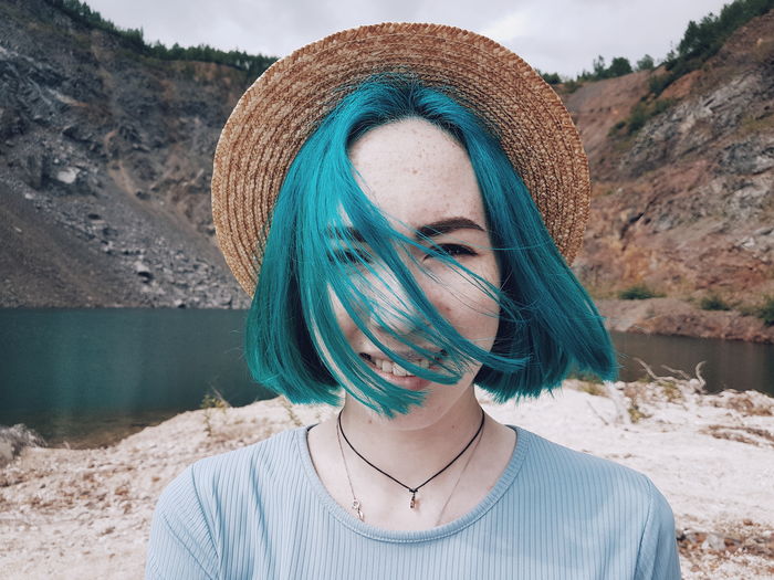 One Person Adults Only Only Women One Woman Only Young Adult One Young Woman Only People Beautiful Woman Portrait Front View Headshot Adult Eyes Closed Young Women Beauty Close-up Water Outdoors Day Nature Life Summer Blue EyeEmNewHere Fresh On Market 2018 The Modern Professional