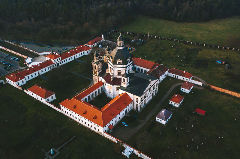 Aerial view of palace