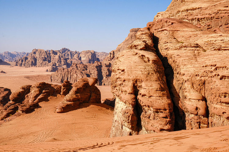 Rock formations in desert